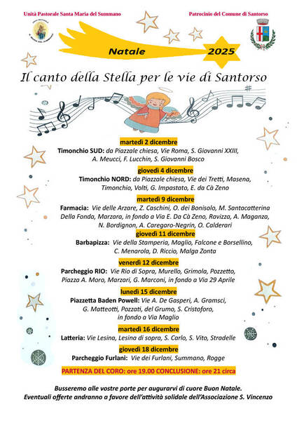 Il canto della stella per le vie del paese