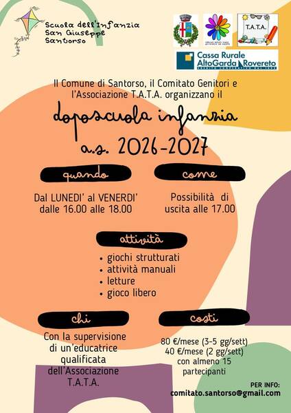 Immagine: volantino doposcuola